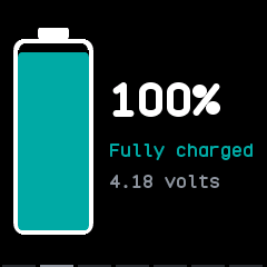 The battery full