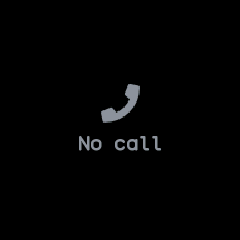 The call app with no call