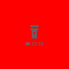The red flashlight