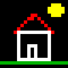 A painted house