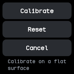 The level's menu