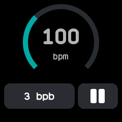 The metronome beating