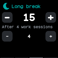 Setting the long break