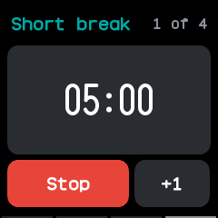 A short break counting down