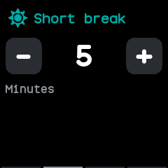 Setting the short break length