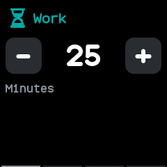 Setting the work length