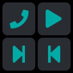 The Remote app with four buttons