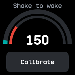The shake strength
