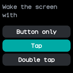 The touch choices