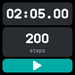 The sports timer stopped
