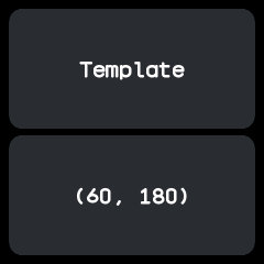 The template after a touch
