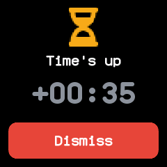The timer ringing
