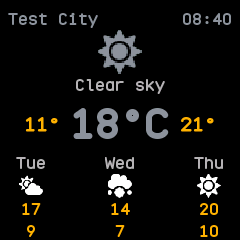 The weather app with old weather